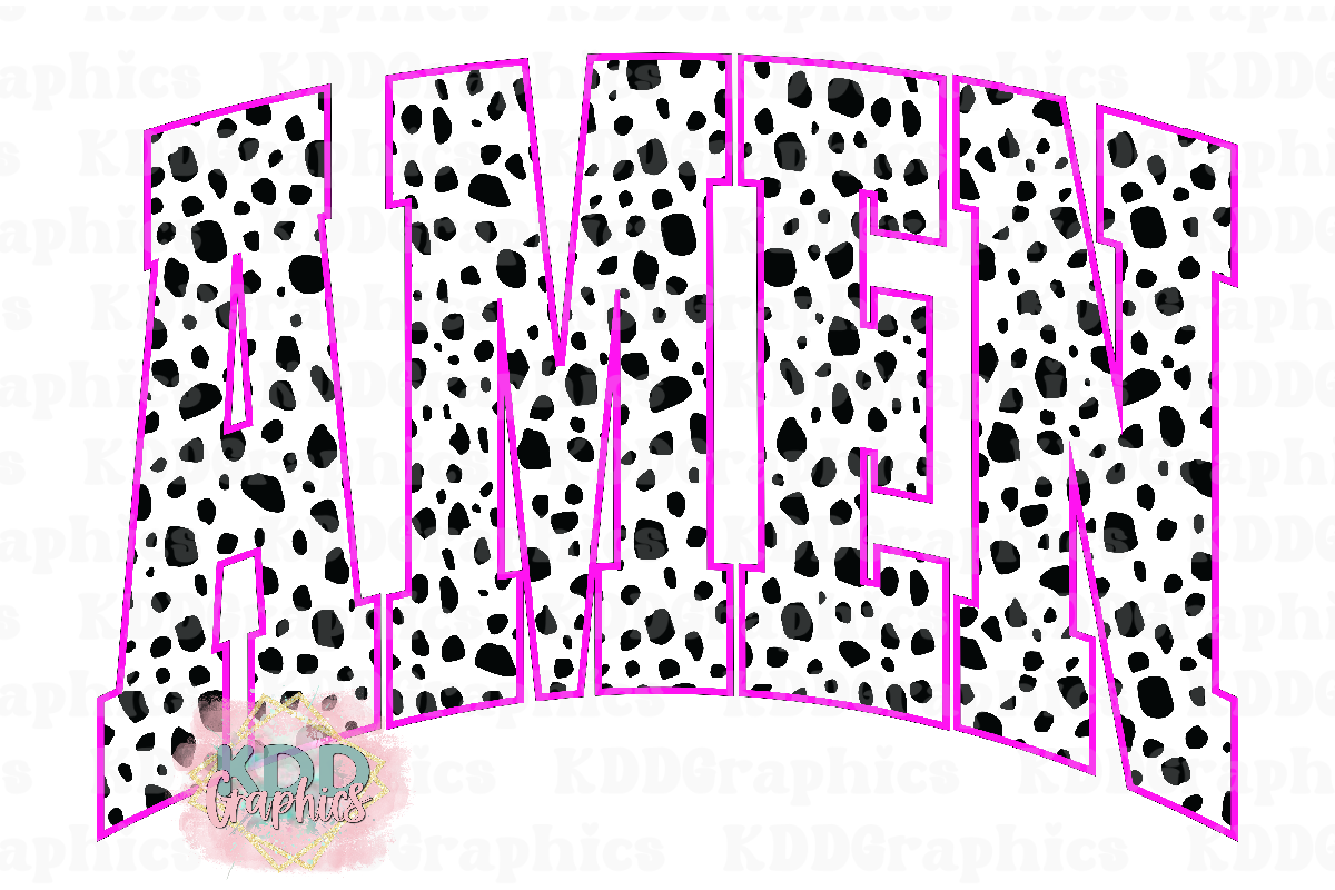 Amen - Dalmatian Spots - Religious PNG