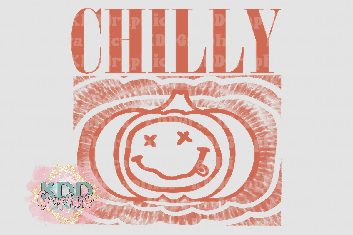 Chilly Nirvana Smiley Face Pumpkin - Fall PNG
