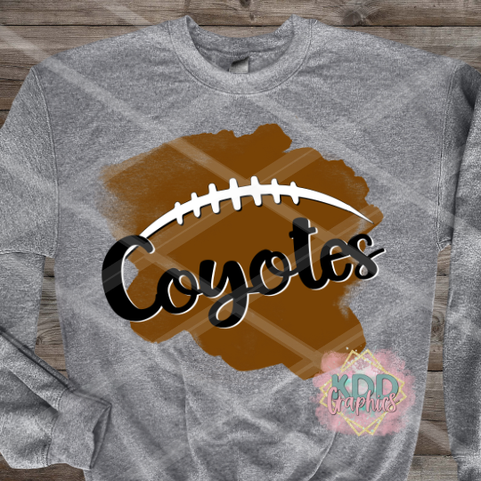 Coyotes Football - Coyote School Spirit PNG