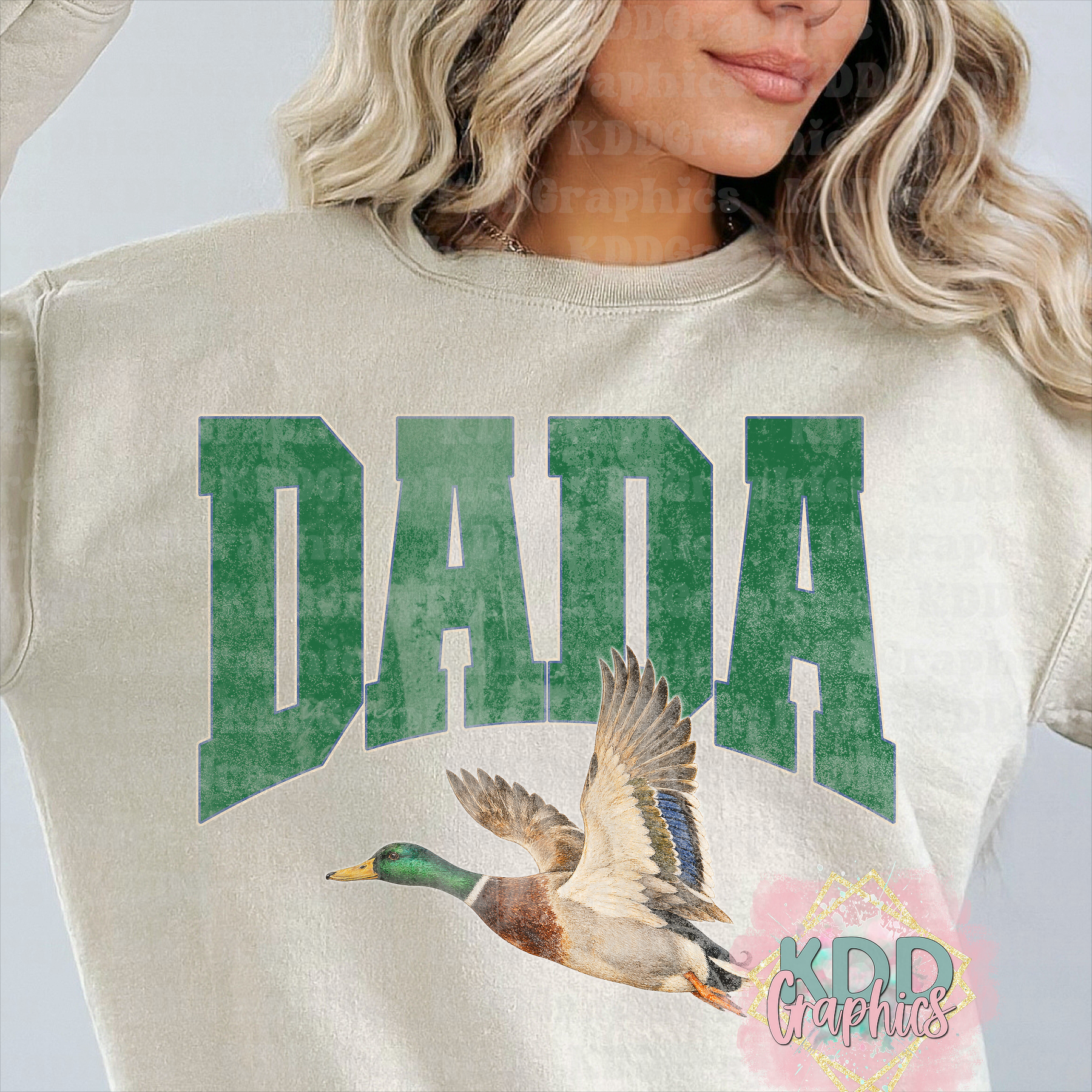 Distressed Dada - Mallard Duck PNG