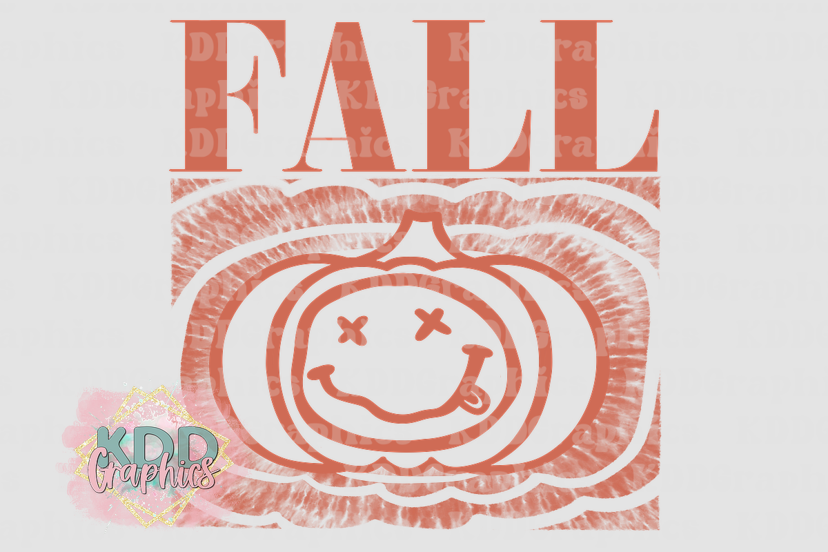 Fall Nirvana Smiley Face Pumpkin - Fall PNG