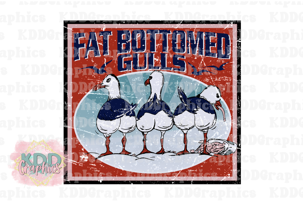 Fat Bottom Gulls - Seagulls PNG
