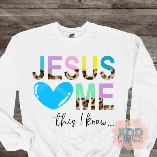 Jesus Loves Me This I Know - Half Cheetah - Religious Design PNG