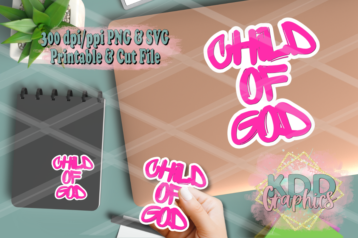 Pink Child Of God Sticker - Religious Sticker PNG
