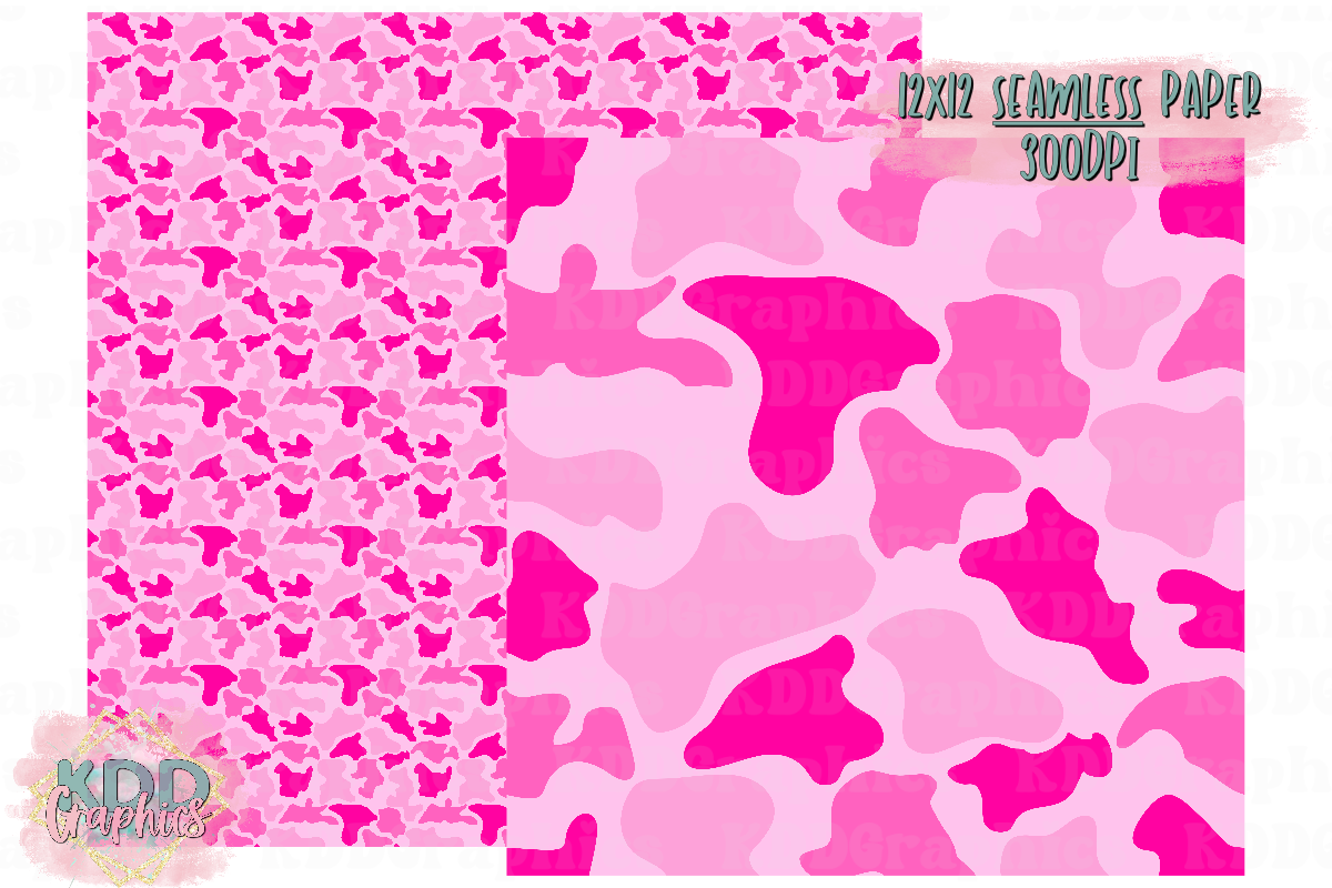 Pinks Duck Camo SEAMLESS Paper