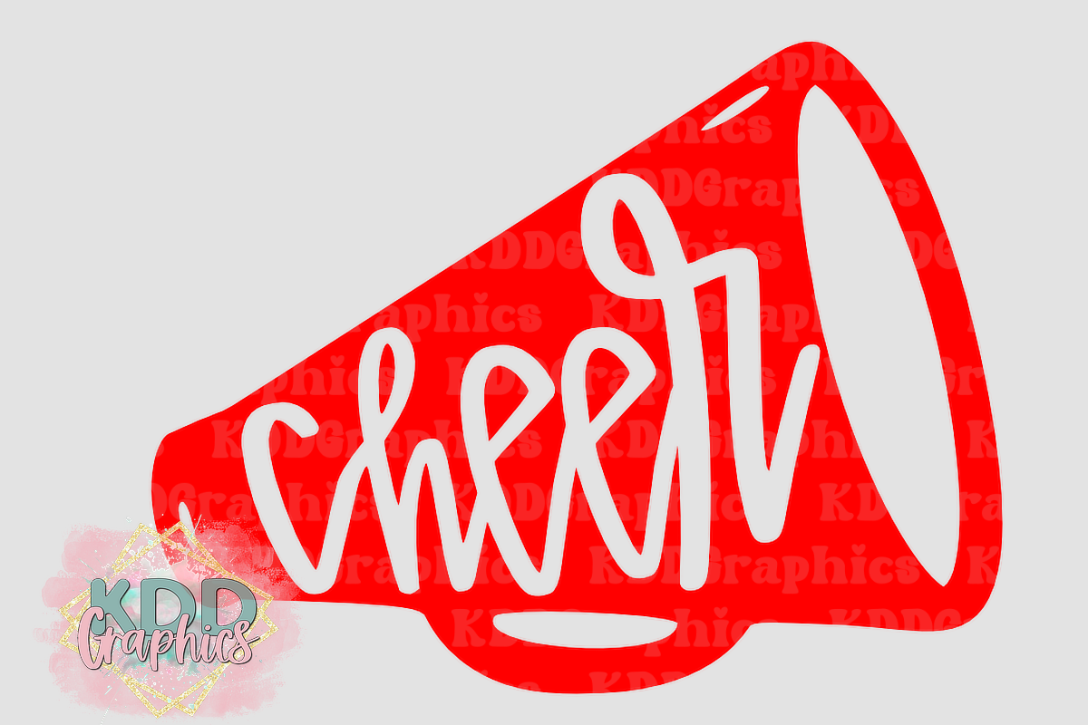 Red Megaphone Cheer - Cheerleader Megaphone