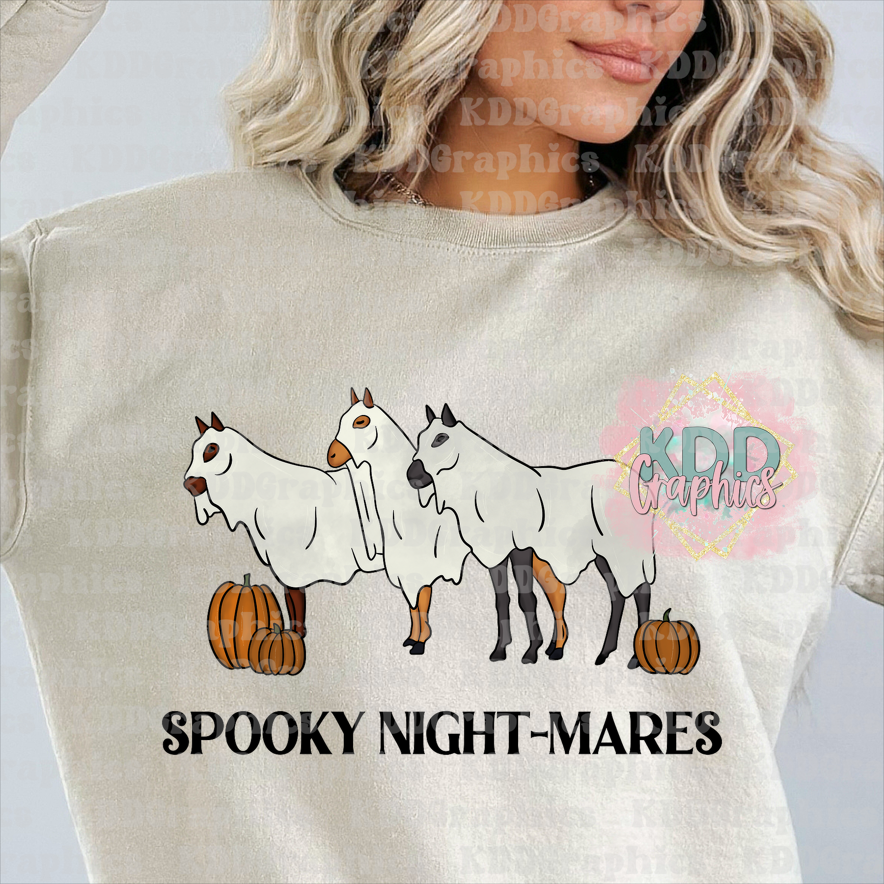Spooky Night Mares - Equestrian Horses - Halloween - PNG