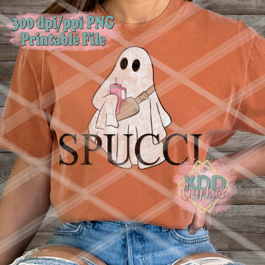 Spucci - Ghost Cup Bag Halloween- PNG