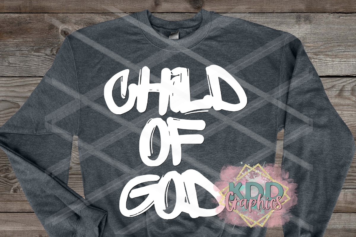 White Child Of God - Religious Design PNG